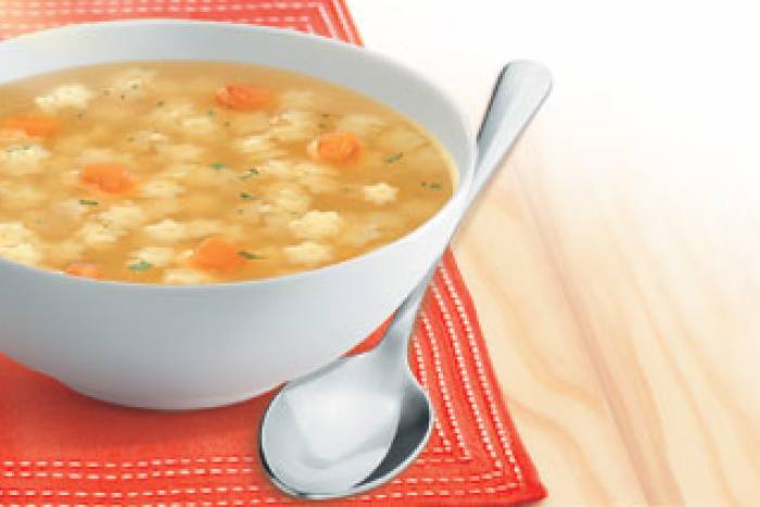 Sopa de ternera con estrellitas
