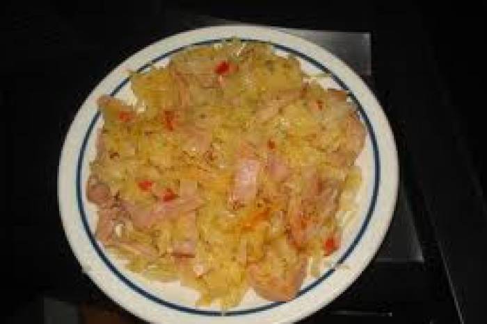 Repollo con bacon