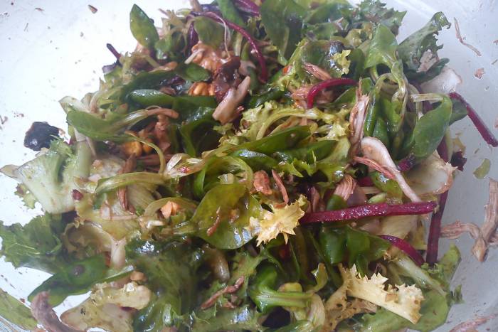 Ensalada de perdiz en escabeche