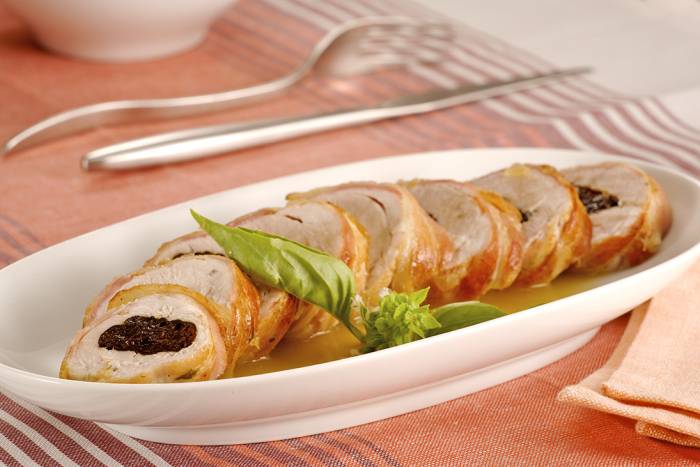 Pechuga de pavo rellena