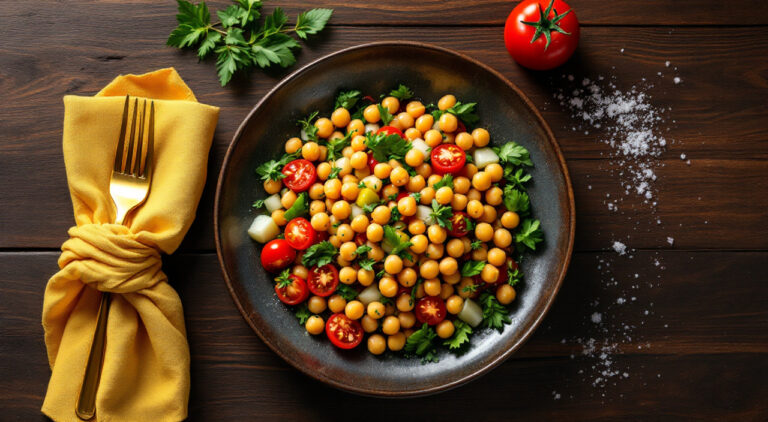 Ensalada de garbanzos o alubias vicky
