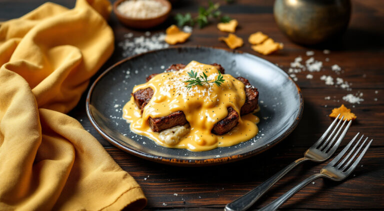 Filetes con salsa bechamel