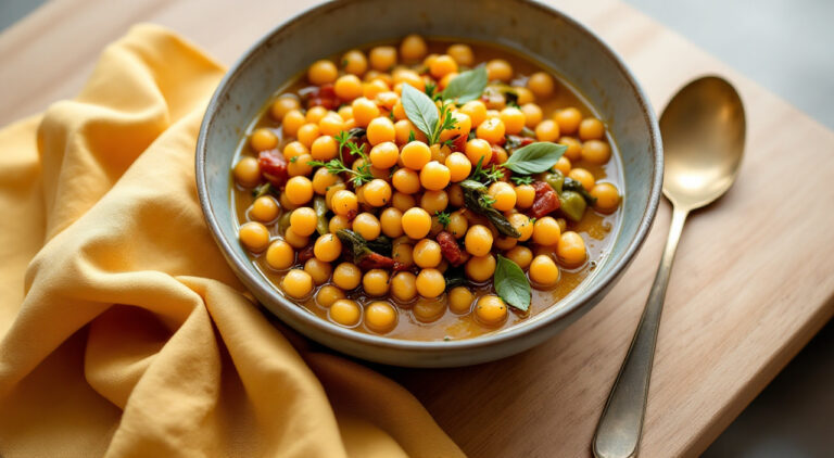 Garbanzos con cardo