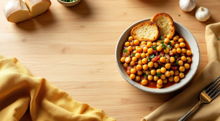 Garbanzos en salsa